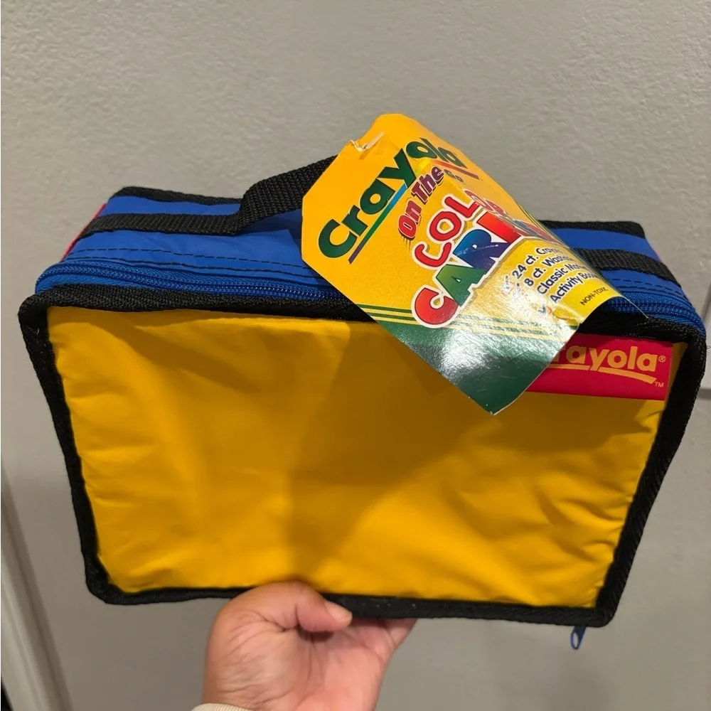 Vintage 1999 Crayola On The Go Color Carrier Lunchbox Travel Case New With Tags